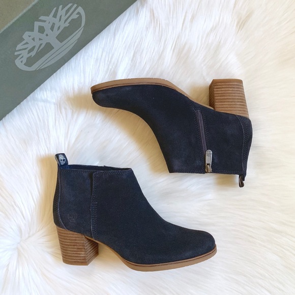 Timberland Shoes - Timberland Dark Blue Eleonor Street Ankle Bootie